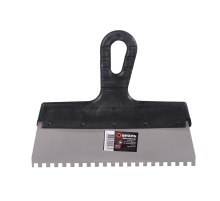 Шпатель ВИХРЬ 6х6 мм, зубчатый, нержавейка, пластик, 250мм