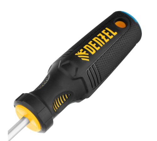 Отвертка SL6x100 мм, CrV, трехкомпонентная рукоятка Denzel