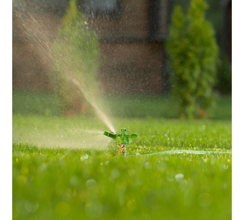 Разбрызгиватель латунный, импульсный, с регулировкой угла горизонт распыления до 26 м Palisad