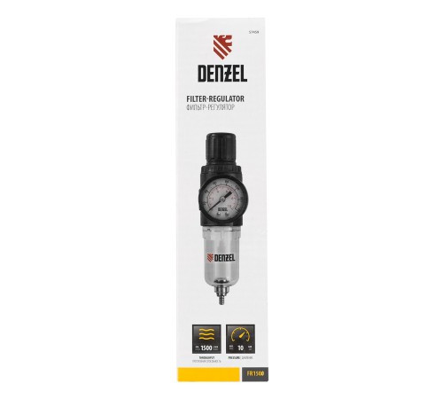 Фильтр-регулятор FR1500, 10 бар, 1500 л/мин, 1/4 Фильтр-регулятор FR1500, 10 бар, 1500 л/мин, 1/4
