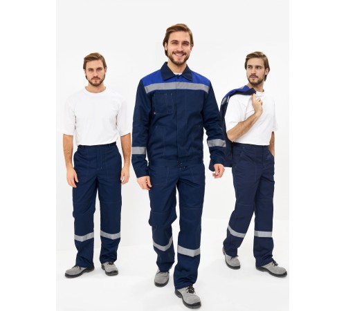 Костюм Легион Премиум-1 СОП (тк.Смесовая,240) брюки, т.синий/васильковый