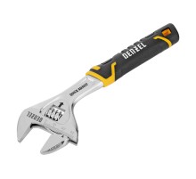 Ключ разводной, 200 мм (раскрытие до 33 мм), CrV, с быстрым сбросом, кованый, TPR рукоятка Denzel