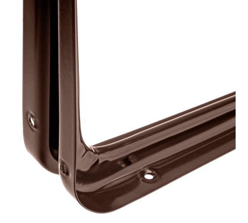 Кронштейн угловой с ребром, 400 х 450 мм, коричневый Сибртех