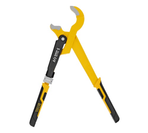 Ключ трубный рычажный №0, 1/2", цельнокованый, CrV, тип "S" Denzel