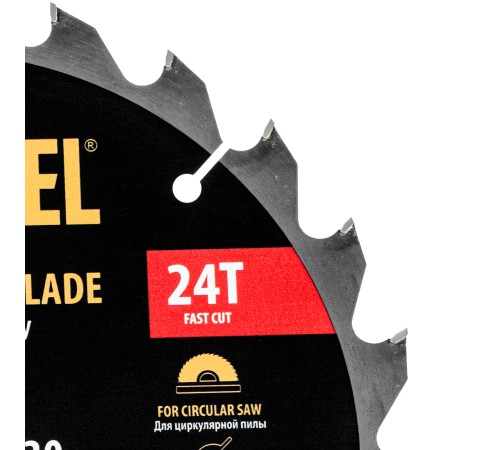 Пильный диск по дереву ф235 х 30 мм, 24 зубьев Denzel