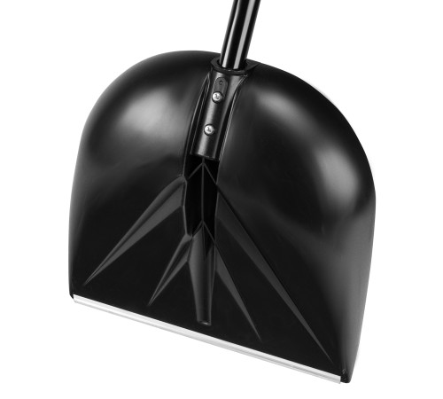 Лопата для уборки снега пластиковая, 400х417х1390 мм, алюминиевый черенок Palisad