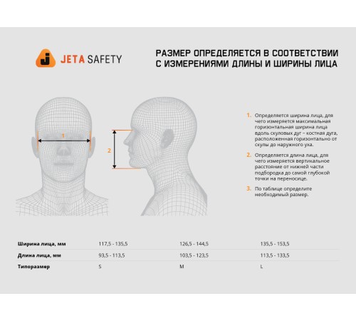 Полумаска Jeta Safety 5500P Полумаска Jeta Safety 5500P