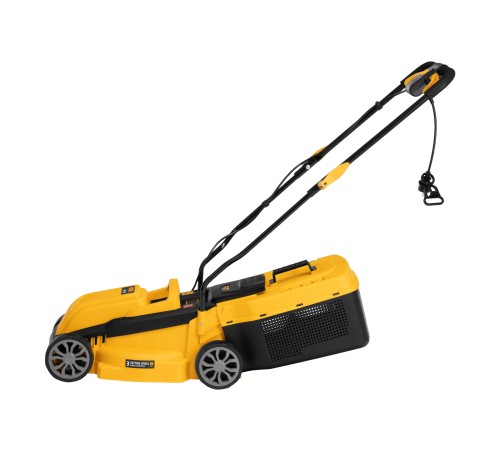Газонокосилка электрическая GMC-1200, шир.,32см, 1200 Вт, 3 уров., травосб. 30 л Denzel