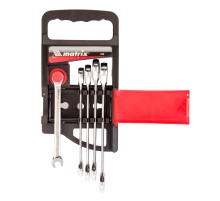 Набор ключей комбинированных, трещоточных 5 шт. Matrix Набор ключей комбинированных, трещоточных 5 шт. Matrix