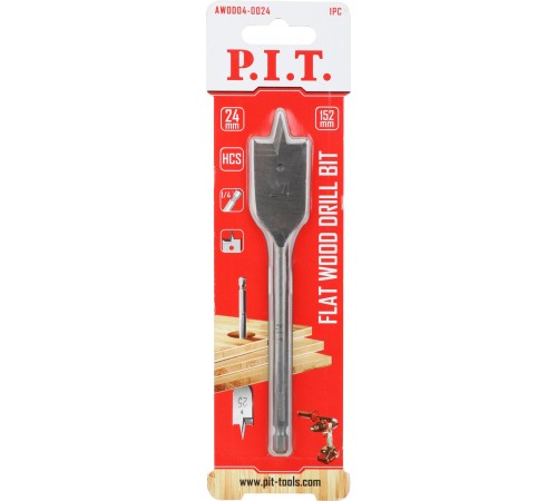 Сверло по дереву перовое P.I.T. AWOD04-0024