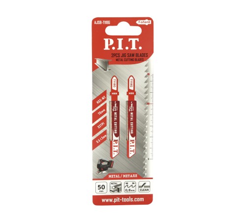Пилка для лобзика по металлу P.I.T. AJSB-T118G