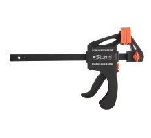 Струбцина быстрозажимная, зев 15см, глубина 7см, Sturm!