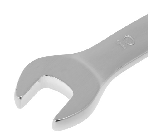 Ключ комбинированный трещоточный, 10 мм, CrV, зеркальный хром Matrix Professional