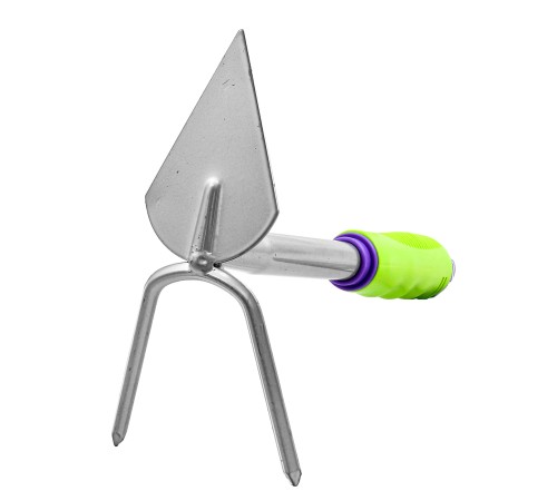 Мотыжка комбинированная 2-зубая, 85 х 190 х 275 мм, стальная, обрез. рукоятка Palisad