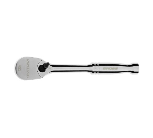 Ключ-трещотка 1/4", CrV, 120 зубьев, цельнометаллический, хром Gross Ключ-трещотка 1/4", CrV, 120 зубьев, цельнометаллический, хром Gross