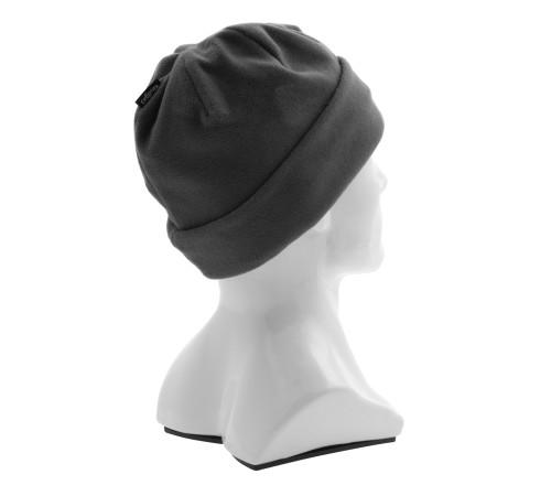 Шапка с отворотом из флиса для взрослых, размер 58-59, серая Сибртех