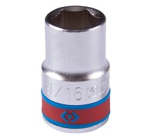 Головка торцевая стандартная шестигранная 1/2", 9/16", дюймовая KING TONY 433518S