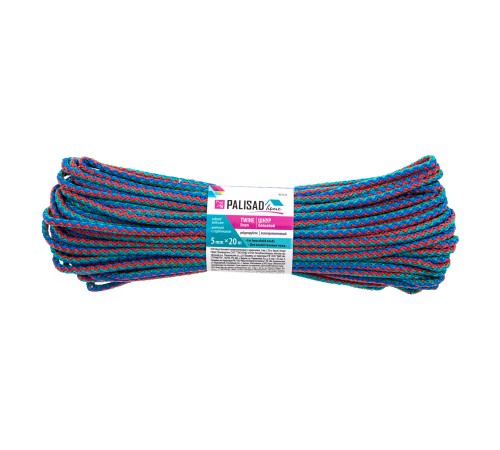 Шнур бельевой полипропиленовый с сердечником, 5 мм L 20 м, цветной, Home Palisad
