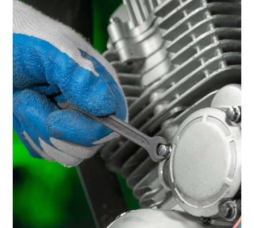 Набор ключей рожковых, 6-24 мм, 8 шт, CrV, фосфатированные, ГОСТ 2839 Сибртех