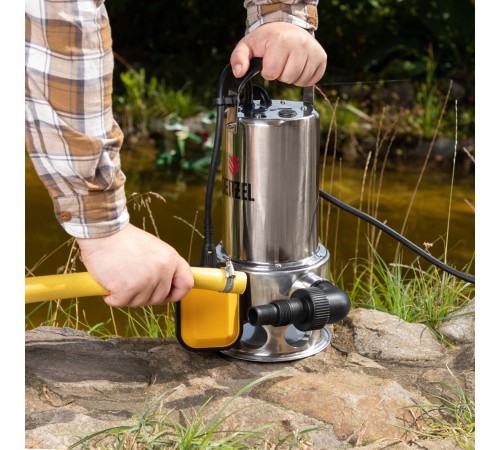 Дренажный насос DP1100X, 1100 Вт, подъем 11 м, 15500 л/ч Denzel