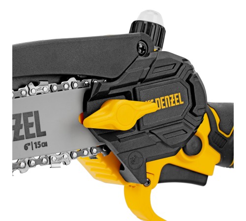 Цепная мини-пила аккумуляторная бесщет., CCS-150, шина 150 мм, Li-Ion, 20 В Denzel