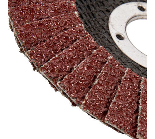 Круг лепестковый торцевой, конический, Р 24, 115 х 22.2 мм Сибртех