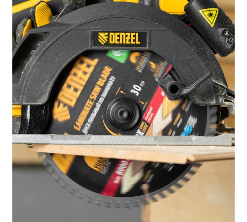Пильный диск по ламинату ф185 х 30 мм, 60 зубьев Denzel