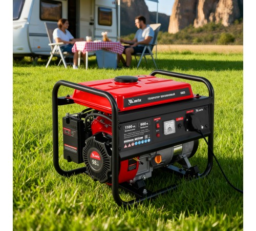 Генератор бензиновый RS-1500, 1,1 кВт, 230В, ручной стартер MTX