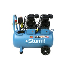 AC93450OL Компрессор воздуш.безмасл.Sturm! 2х1500Вт,480л/мин,ресивер 50л,,бесшумный