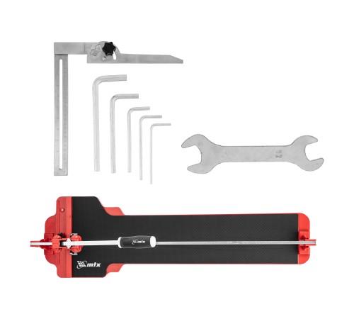 Плиткорез ручной монорельсовый 750 х 14 мм, ходовая каретка,9/4 рег. подшипников, литая станина// MTX