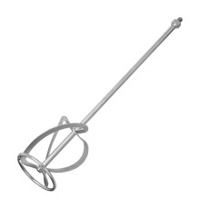 Насадка для миксера, для тяжелых растворов, 120 х 590 мм, оцинкованная, хвостовик резьба М14 Сибртех