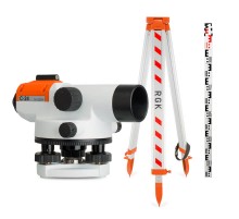 Комплект оптический нивелир RGK C-24 с поверкой + штатив S6-N + рейка RGK TS-7