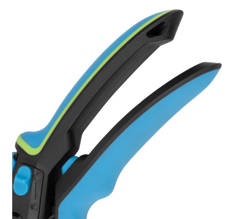 Секатор прямого реза, 225 мм, регулировка захвата, трехкомпонентные рукоятки, Luxe, Palisad