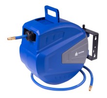 Шланг пневматический 10х15 мм, 30 м, на автоматической катушке, полиуретановый, резьба 1/4" МАСТАК 681-10130HR