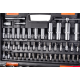 Набор инструментов, 1/2" , 1/4" , CrV, пластиковый кейс 94 предмета Вихрь