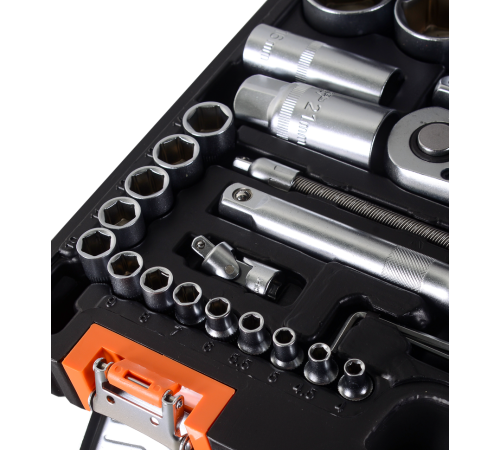 Набор инструментов, 1/2" , 1/4" , CrV, пластиковый кейс 94 предмета Вихрь
