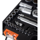 Набор инструментов, 1/2" , 1/4" , CrV, пластиковый кейс 94 предмета Вихрь