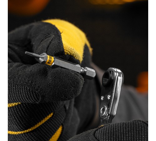 Бита TX 6х50, сталь S2, шестигранный профиль, 10 шт. Е 6,3 Denzel