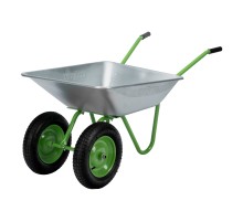 Тачка садовая, 2-х колесная, грузоподъемность 120 кг, объем 65 л Сибртех