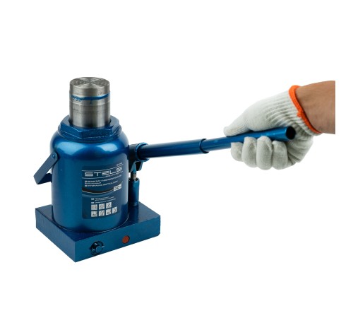 Домкрат гидравлический бутылочный, 30 т, H подъема 240-370 мм Stels