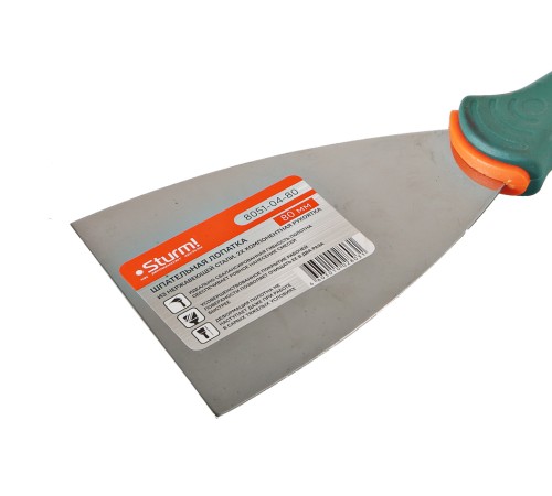 Шпательная лопатка 80 мм, 2-х компонентная рукоятка Sturm! Шпательная лопатка 80 мм, 2-х компонентная рукоятка Sturm!