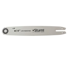 Пильная шина 14" Sturm! Паз 1,3мм, 3/8", 50 зв, хвостовик St