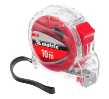 Рулетка Crystal,10 м х 25 мм,корпус из поликарбоната Matrix