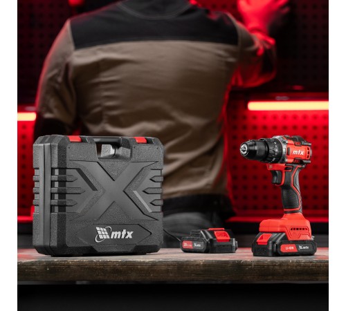 Дрель-шуруповерт аккумуляторная ударная бесщет. CIDS-BL-20, Li-Ion, 20 В// MTX