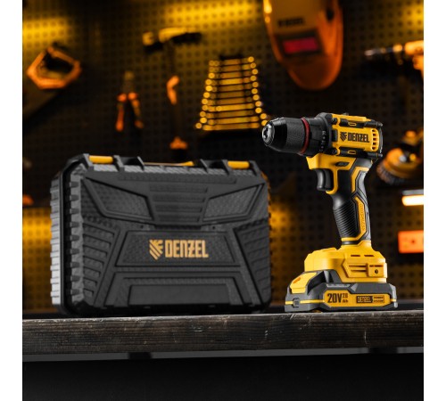 Дрель-шуруповерт аккумуляторная бесщет. CDH-BL-20, Li-Ion, 20 В// Denzel