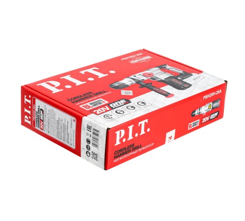 Перфоратор SDS-Plus аккумуляторный бесщёточный P.I.T. PBH20H-26A (без АКБ и ЗУ)