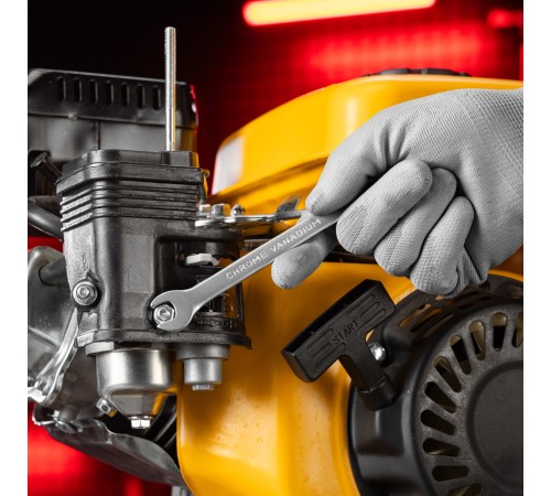 Ключ комбинированный, 10 мм, CrV, матовый хром Matrix