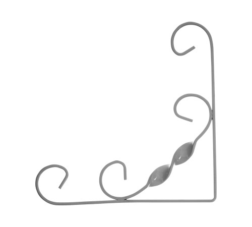 Кронштейн декоративный, 150 х 150 мм, белый Сибртех