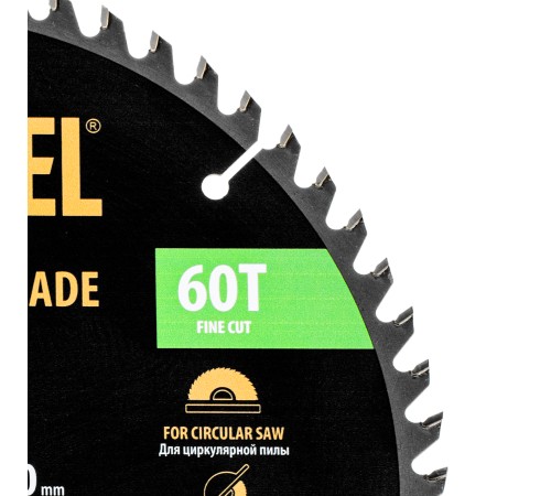 Пильный диск по дереву ф250 х 30 мм, 60 зубьев Denzel