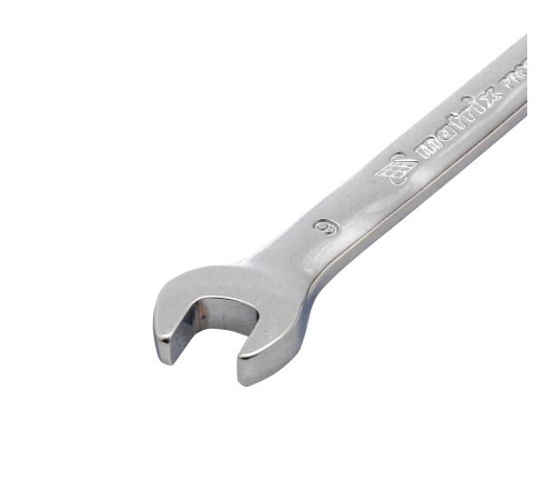 Ключ комбинированный трещоточный, 9 мм, CrV, шарнирный, зеркальный хром Matrix